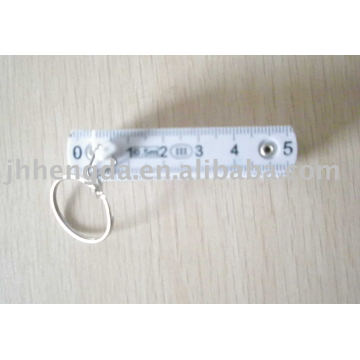 Plastic folding ruler